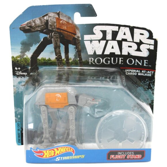 Star Wars Rogue One Hot Wheels Starships Imperial AT-ACT Cargo Walker Flight Sta - Picture 6 of 9
